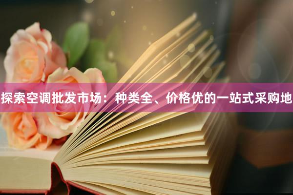 探索空调批发市场：种类全、价格优的一站式采购地